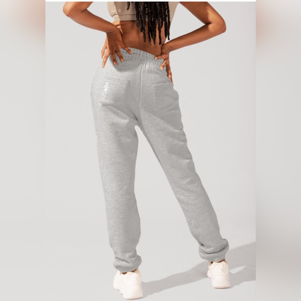 POPFLEX Gray Sweatpants High-Waisted Joggers
